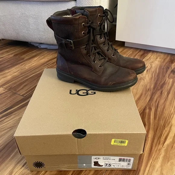 UGG Shoes Ugg Kesey Boots Waterproof And Sherpa Lined Combat